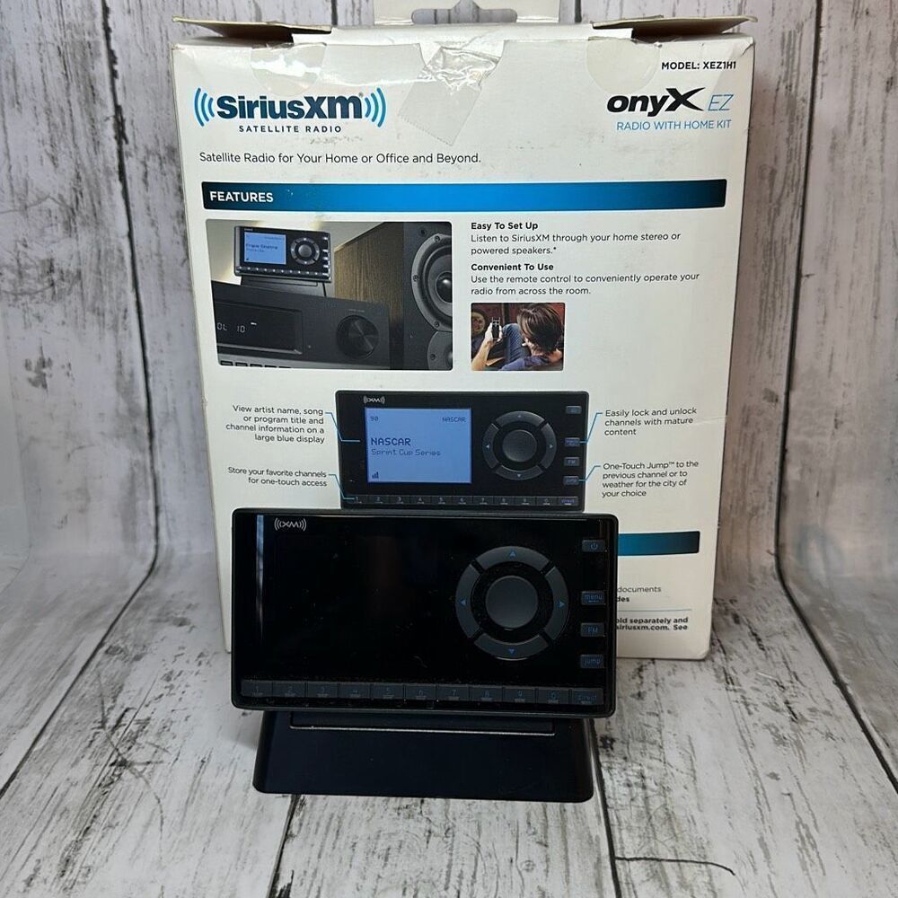 SiriusXM Onyx EZ Satellite‎ Radio with Home  Kit, Easy to install